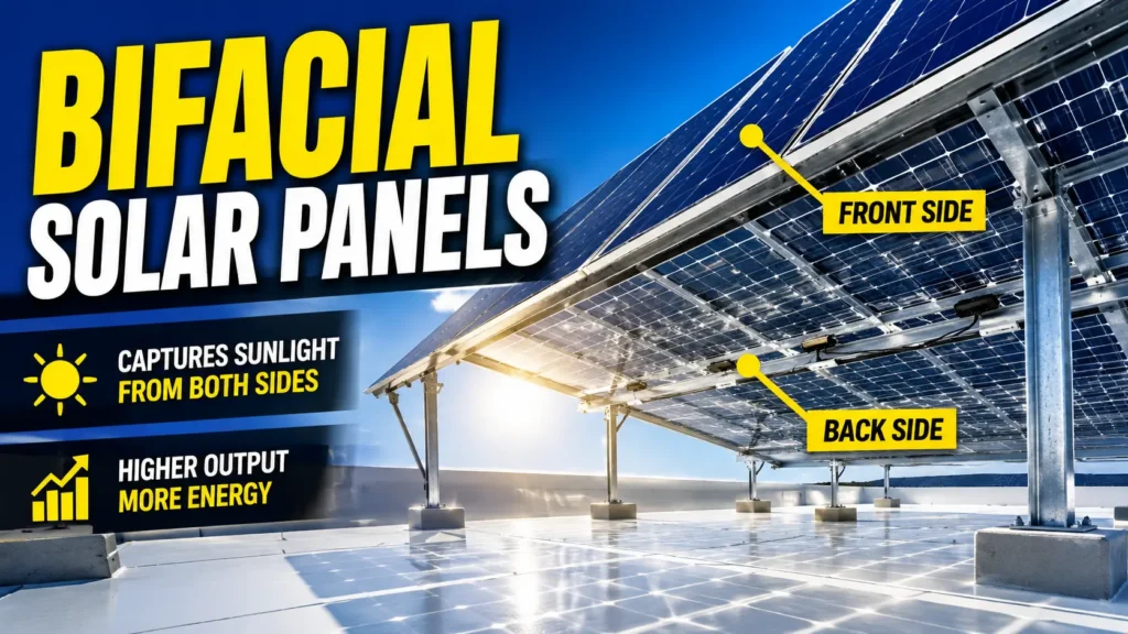 Bifacial solar panels