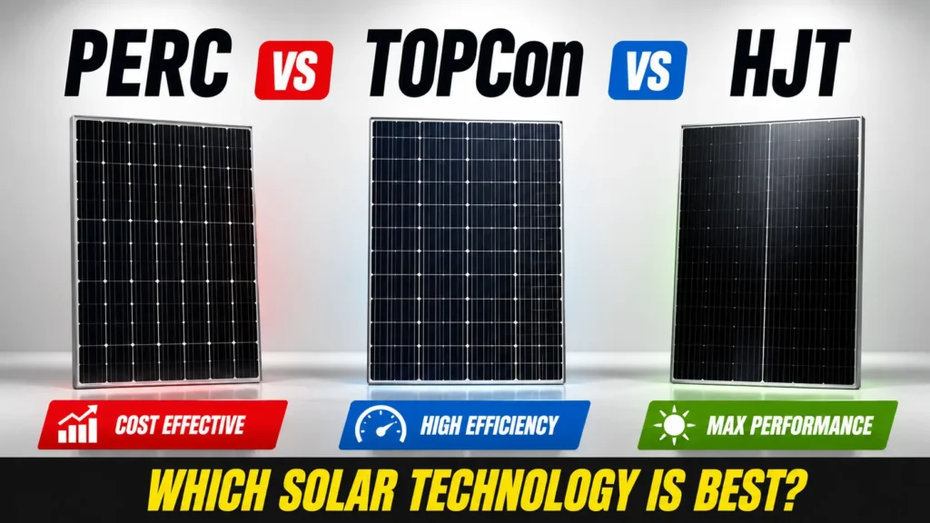 PERC vs TOPCon vs HJT